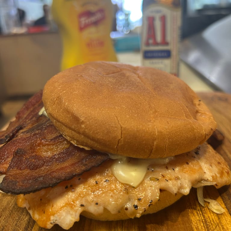 Delicious Blue Cheese Burger and More!
