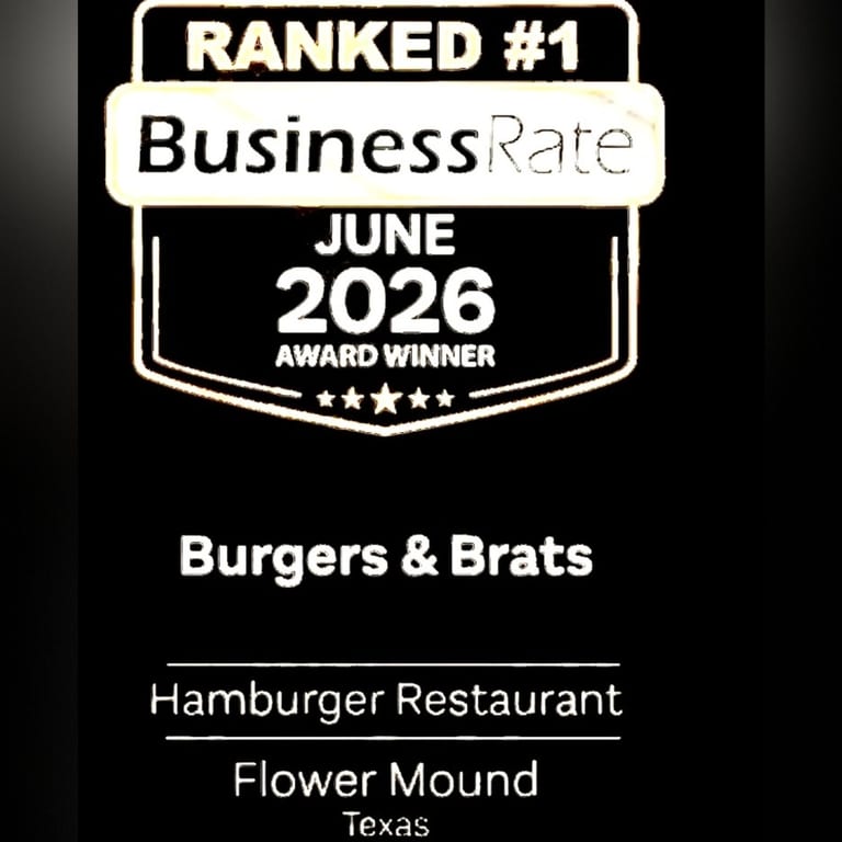 Voted #1 Hamburger Restaurant in Flower Mound!