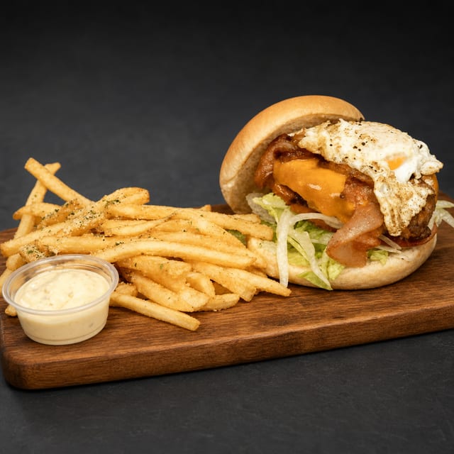 30. Egg Bacon Burger.