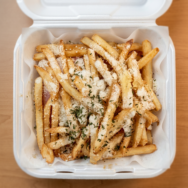 Truffle Fries with Aioli Sauce.