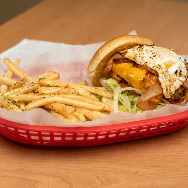 30. Egg Bacon Burger.