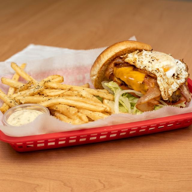 30. Egg Bacon Burger.